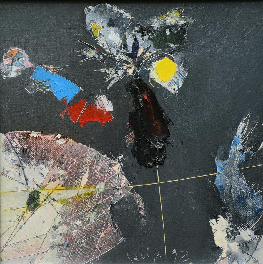 İsimsiz- Untitled, 1993, Tuval üzerine yağlıboya- Oil on canvas, 50×50 cm